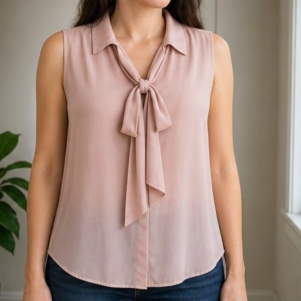 Blush V Neck Top - Picture 2 of 6